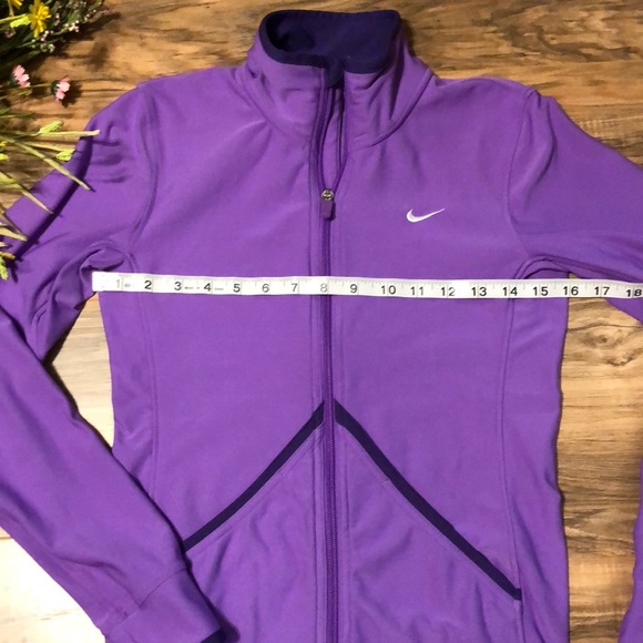 Nike Dri Fit Full Zip Purple Jacket XS - Picture 3 of 6